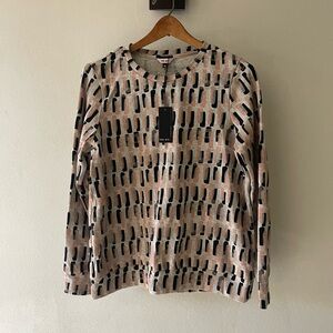 The Kit — Rumi Patterned Long Sleeve Sweatshirt